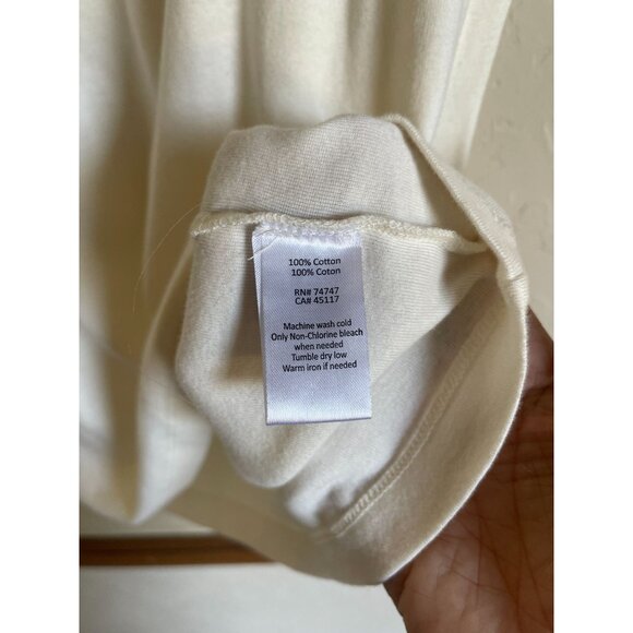 New! Natural Reflections XL Eyelet Lace Trim Ivory Cream Tank Top - Picture 7 of 8